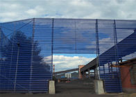Construction Use Windbreak Wall , Galvanized Steel Windproof Dust Fence